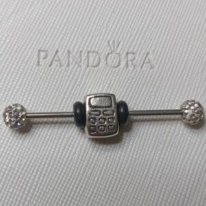 Pandora Vintage Cell Phone 2004-2005 Silver  Charm